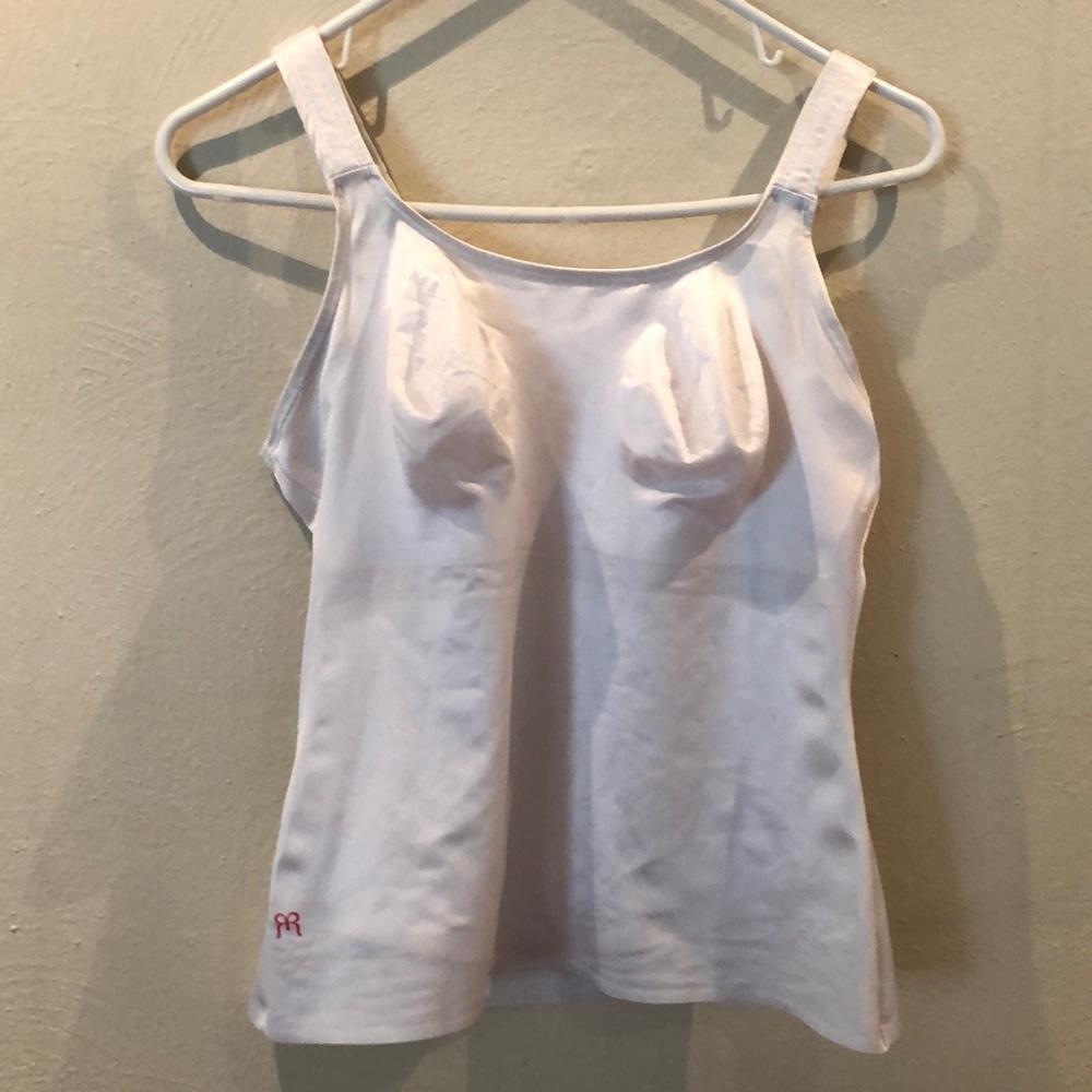 Ruby ribbon white cami